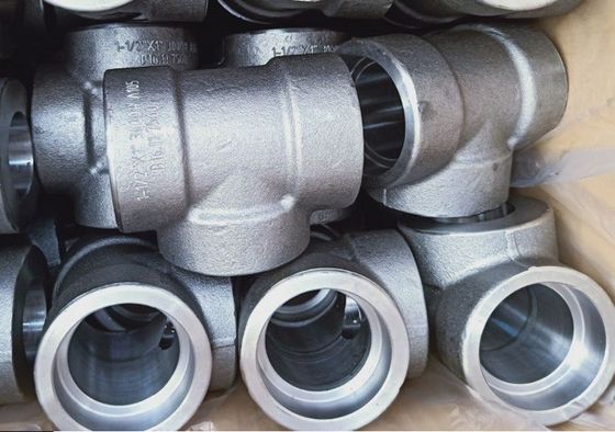 Cotovelo de ASME B16.11 A105 3000 libras de soquete que solda o encaixe de aço forjado rosqueado