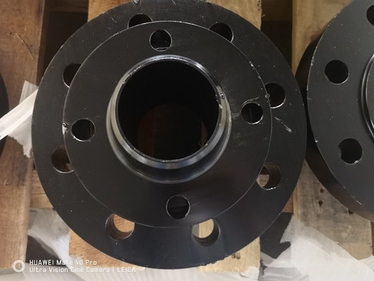 Wn 150lbs rosqueou a pintura do preto da flange Dn200 Asme A105n da tubulação