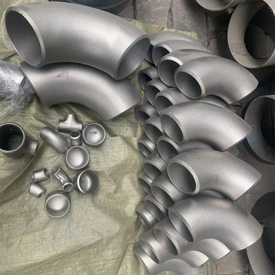 Fitação de tubos galvanizados forjados a frio e a quente Asme B16.9 Wp316l 45 90 180 graus Cotovelo