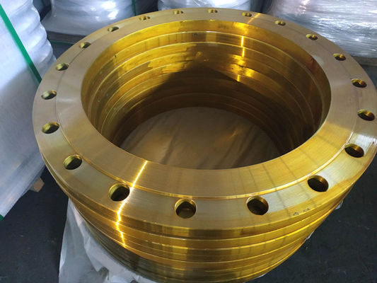 64&quot; pintura amarela do aço carbono ST37.2 da flange das BS 4504 BS10 PN16 SORF da flange da forja