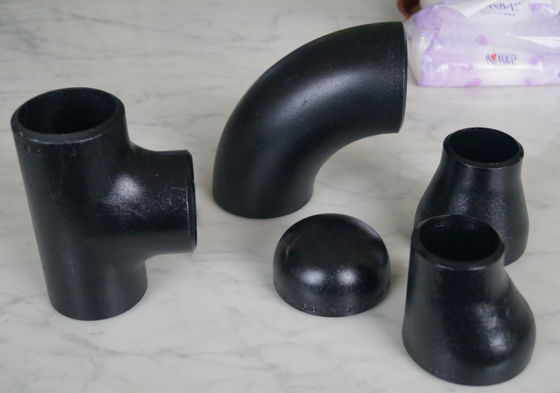 Polegada do ANSI B16.28 1/2 dos encaixes do aço carbono ASTM A234 WPB pintura de um preto de 48 polegadas