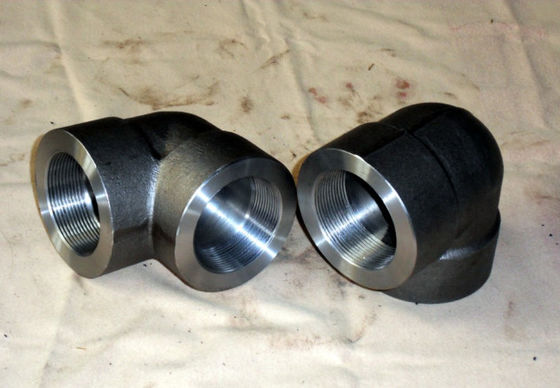 ASME B16.11 forjou T apropriado do cotovelo do interruptor dos encaixes ASTM A105N que acopla 3000lbs