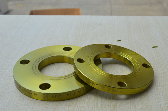 Flange amarela JIS B2220 72&quot; da solda da placa da CONCESSÃO 5K 10K 25K SS400 DIN2527 DIN2566 DIN2573