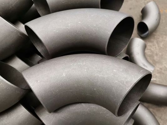 Encaixes de tubulação soldados sem emenda 45 do cotovelo do aço carbono de JIS 2311 SGP 90 180 graus
