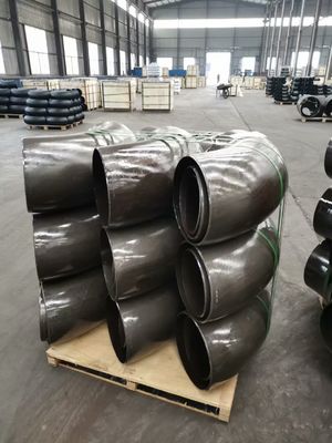 Encaixes de tubulação soldados sem emenda 45 do cotovelo do aço carbono de JIS 2311 SGP 90 180 graus