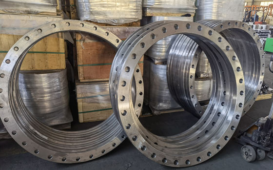 Anti deslizamento do óleo AWWA C207-07 Hubbed da oxidação em PED 2000 da flange ISO9001
