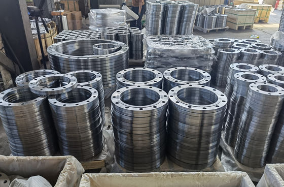 Anti deslizamento do óleo AWWA C207-07 Hubbed da oxidação em PED 2000 da flange ISO9001