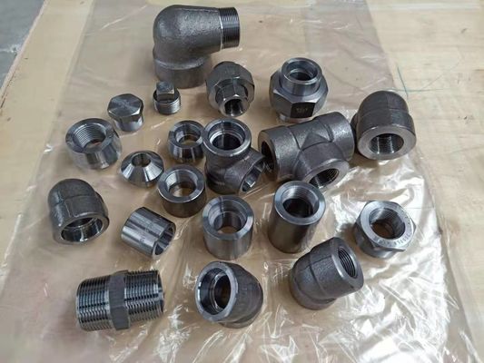 A alta pressão forjou encaixe apropriado do ferro maleável do bocal do T do tampão do cotovelo de ASME B16.11
