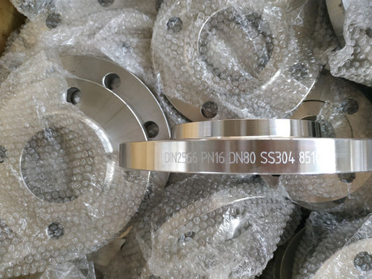 Padrão amarelo galvanizado Ss316 da pintura Bs4504 da flange da tubulação de Wnrf Pn25 do aço