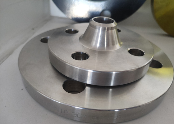 O Gost de aço inoxidável 33259 da flange do pescoço de 4 soldas 304 quente galvaniza Pn16