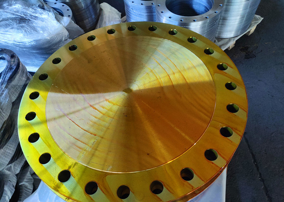 Pintura do amarelo do aço carbono da flange cega de Jis B2220 Jis 10k