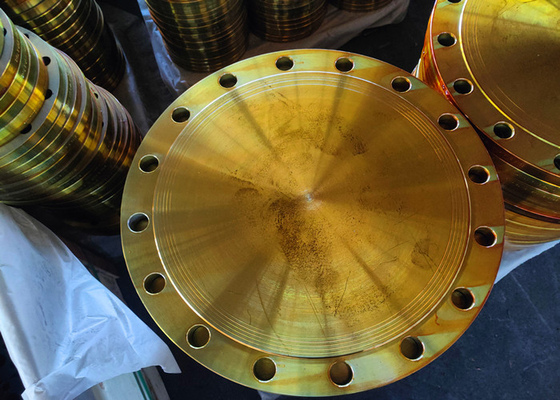 Pintura do amarelo do aço carbono da flange cega de Jis B2220 Jis 10k
