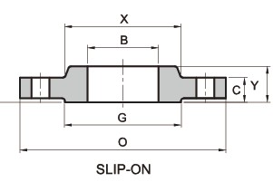 A105 forjou o deslizamento de aço na flange, DN200, PN16 - flange de Landee